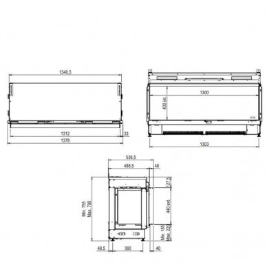 E-MATRIX LINEAR 1300-400 II KAMPINIS