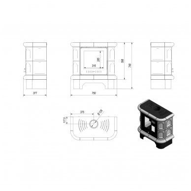 WK 440 kafel black