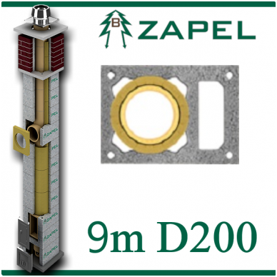 ZAPEL ECO S 9M Ø200 + W